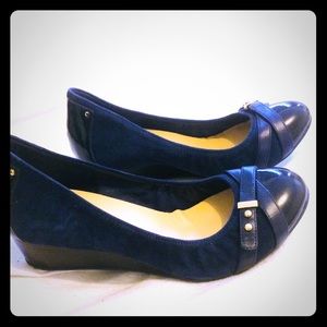 Cole Haan Navy Wedges Nike Air soles
